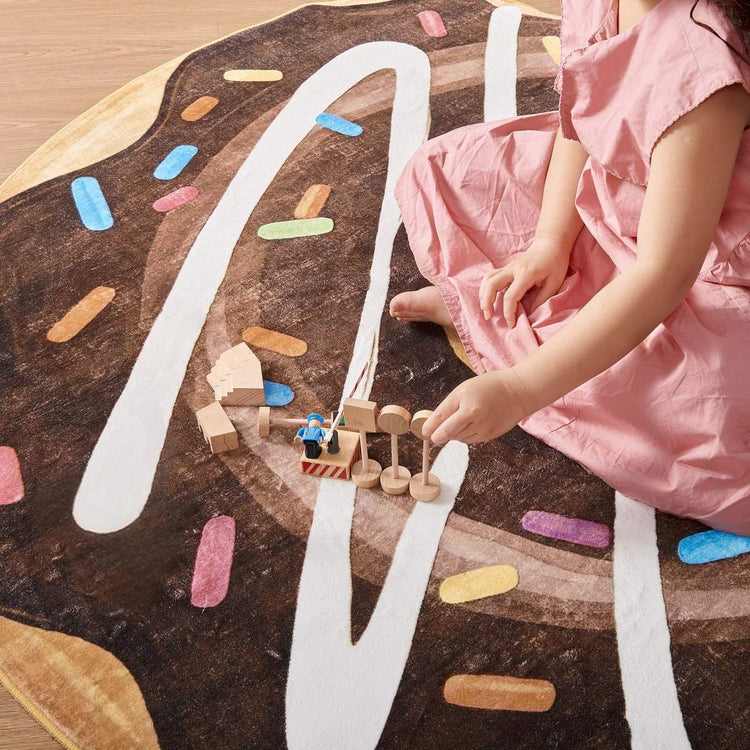 Sweet Dessert Circle Rug - Jinchan Home