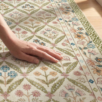 
                    
                      Vintage Floral Polypropylene Area Rug - Jinchan Home
                    
                  