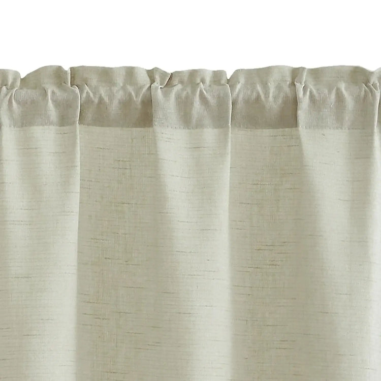 Linen Blend Solid Kitchen Curtains - Jinchan Home