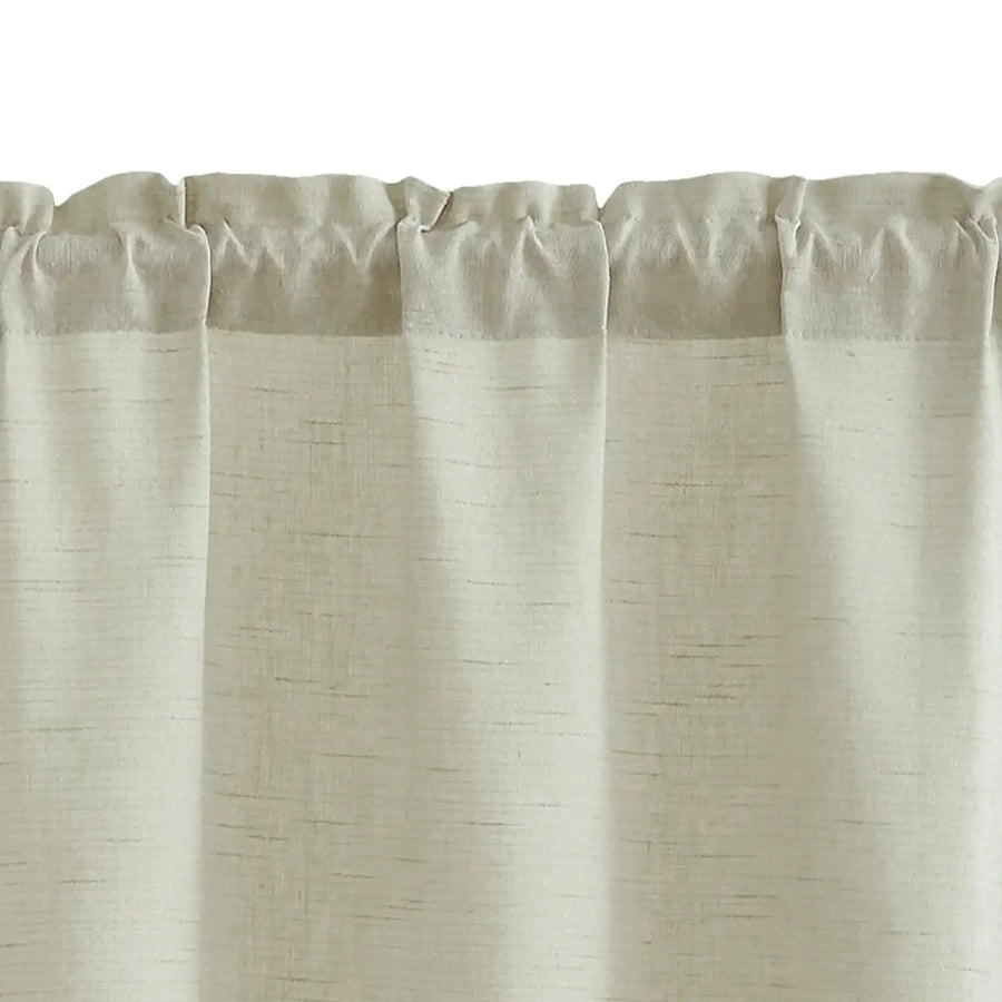 Linen Blend Solid Kitchen Curtains - Jinchan Home