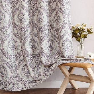 
                    
                      Paisley Pattern Faux Linen Curtains - Jinchan Home
                    
                  