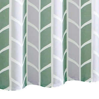 Two-Tone Herringbone Geometric Shower Curtain - Jinchan Home