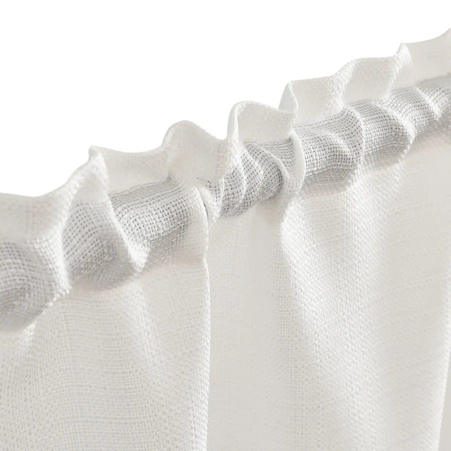 Solid Textured Network Polyester Kitchen Curtains - Jinchan Home