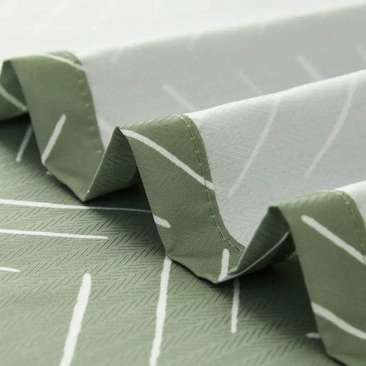 Solid Herringbone Waterproof Shower Curtain - Jinchan Home