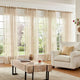 
                    
                      Boho Sheer Bordered Floral Embroidered Curtains - Jinchan Home
                    
                  