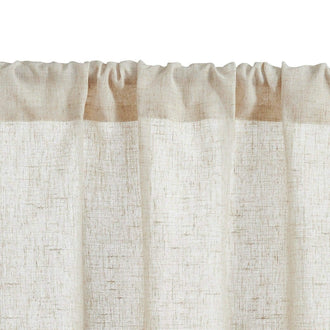 Linen Textured Tier Kitchen Curtains - Jinchan Home