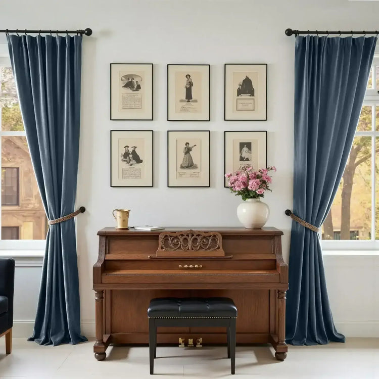 Velvet Curtain (1 Panel) - Jinchan Home