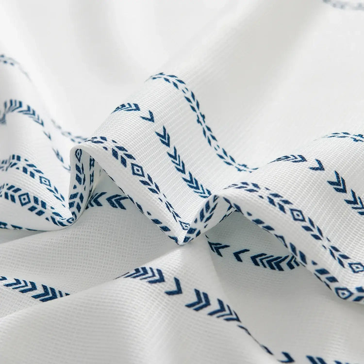 Boho Geometric Striped Shower Curtain - Jinchan Home