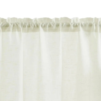 
                    
                      Linen Blend Solid Kitchen Curtains - Jinchan Home
                    
                  