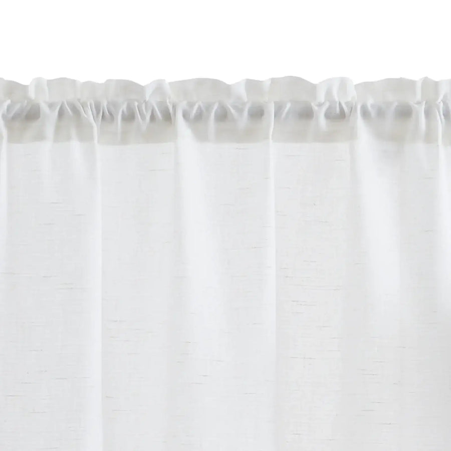 Linen Blend Solid Kitchen Curtains - Jinchan Home