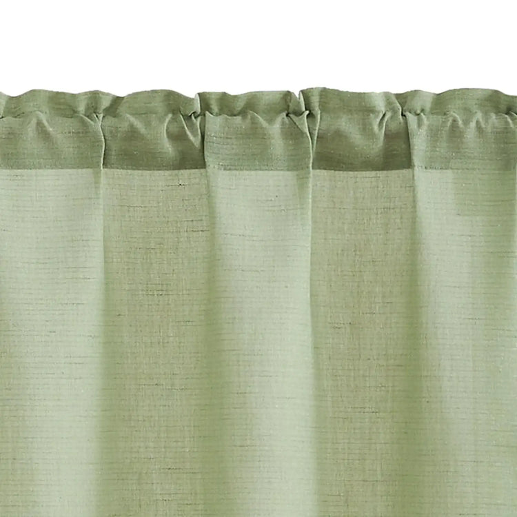 Linen Blend Solid Kitchen Curtains - Jinchan Home