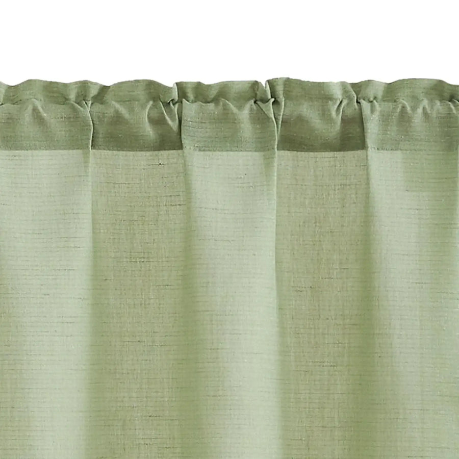 Linen Blend Solid Kitchen Curtains - Jinchan Home