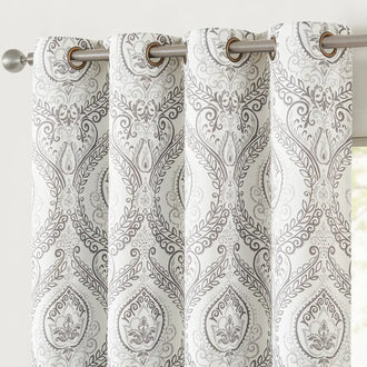 Paisley Pattern Grommet Curtains - Jinchan Home