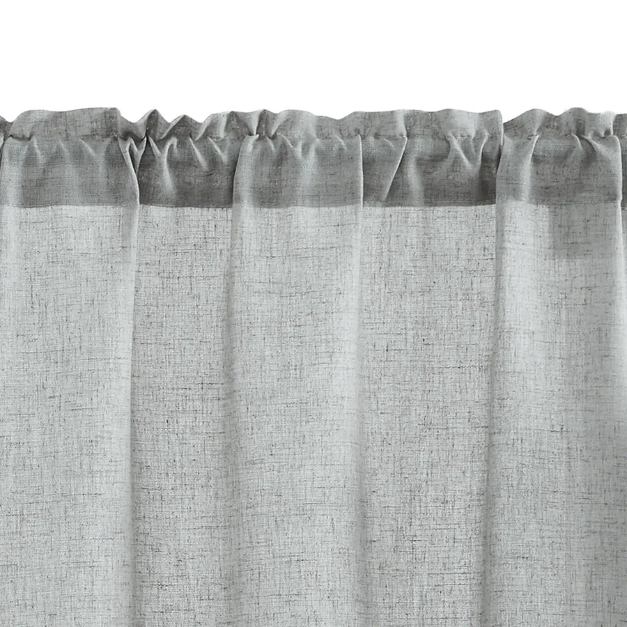 Linen Blend Solid Kitchen Curtains - Jinchan Home