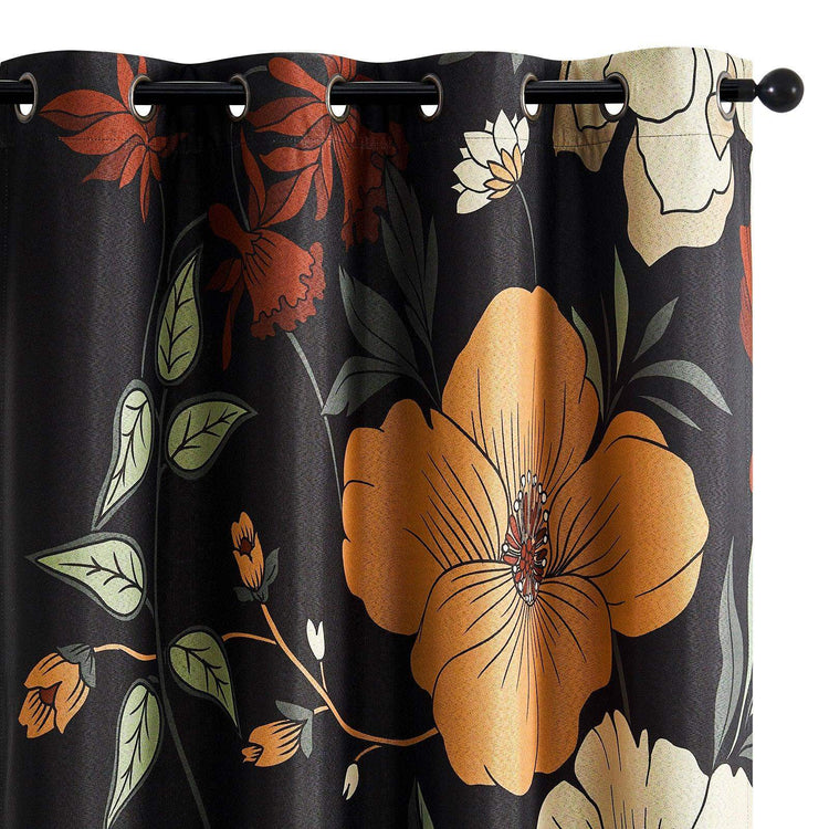 Hannah Floral Blackout Curtains - Jinchan Home