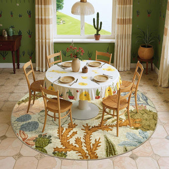 
                    
                      Boho Cactus Garden Rug - Jinchan Home
                    
                  