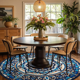 
                    
                      Boho Mandala Round Rug - Jinchan Home
                    
                  