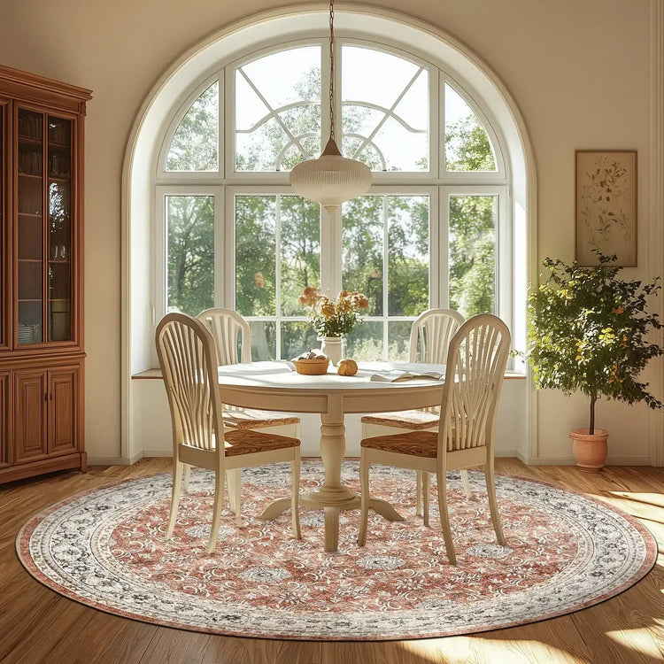 All Over Floral Pattern Vintage Persian Medallion Rug - Jinchan Home