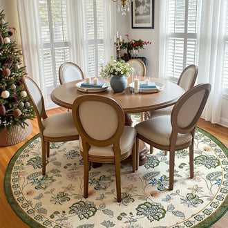 
                    
                      Vintage Floral Butterfly Botanical Area Rug - Jinchan Home
                    
                  