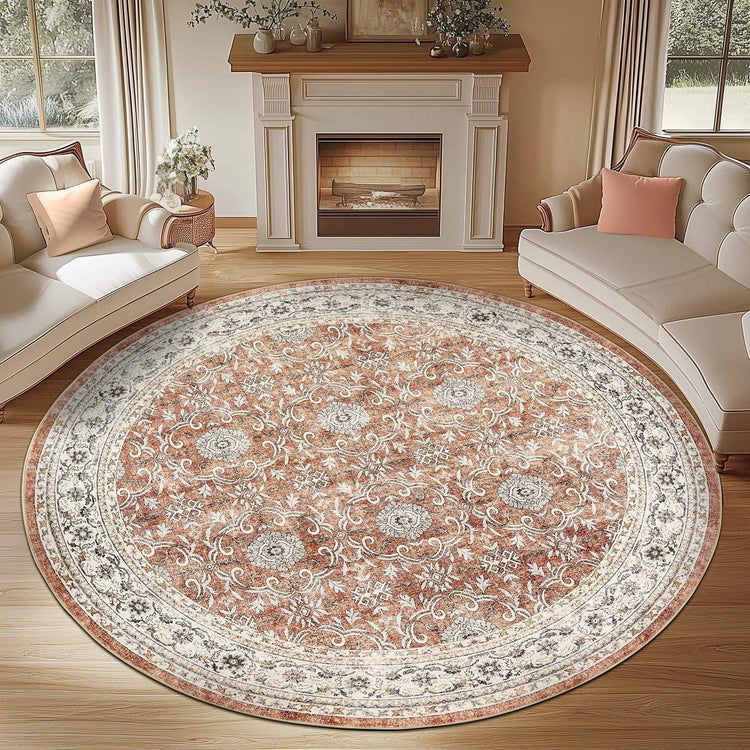 All Over Floral Pattern Vintage Persian Medallion Rug - Jinchan Home