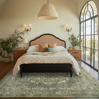 
                    
                      Soft Vintage Acanthus Floral Scrollwork Rug - Jinchan Home
                    
                  