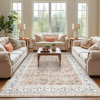 
                    
                      All Over Floral Pattern Vintage Persian Medallion Rug - Jinchan Home
                    
                  
