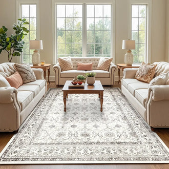 
                    
                      All Over Floral Pattern Vintage Persian Medallion Rug - Jinchan Home
                    
                  