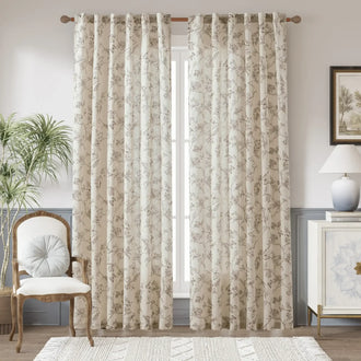 
                    
                      Modern Toile Floral & Insect Linen Curtains - Jinchan Home
                    
                  