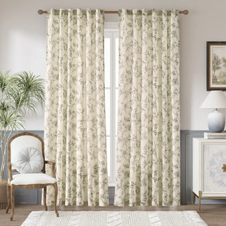 
                    
                      Modern Toile Floral & Insect Linen Curtains - Jinchan Home
                    
                  
