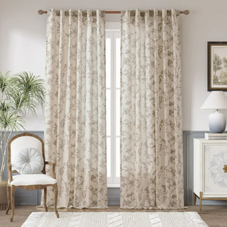 
                    
                      Modern Toile Floral & Insect Linen Curtains - Jinchan Home
                    
                  