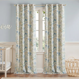 
                    
                      Botanical Sketch Floral Curtains - Jinchan Home
                    
                  