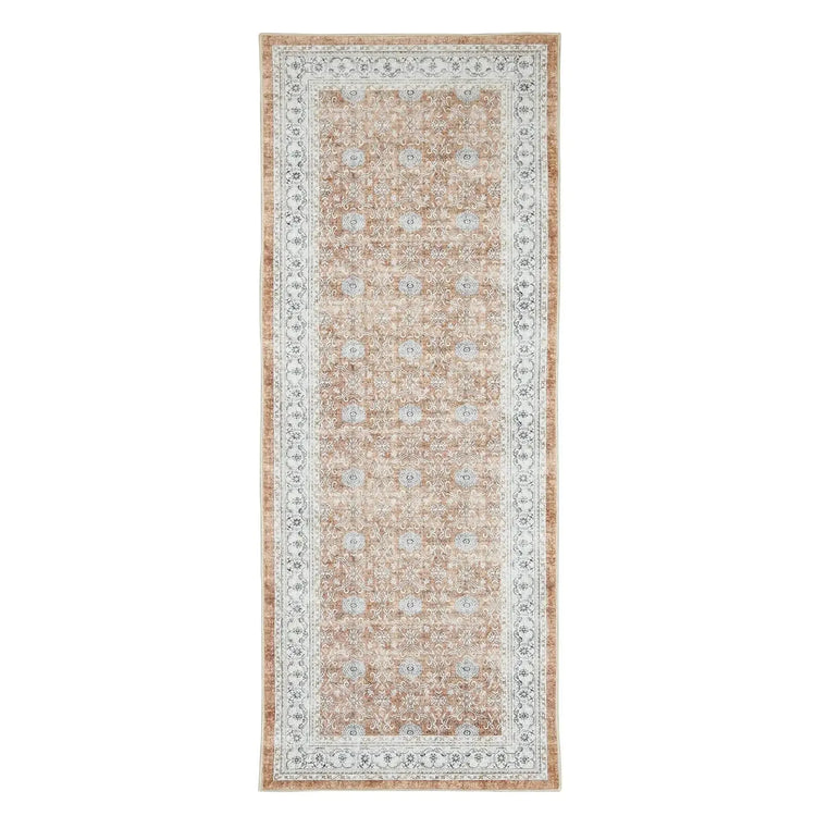All Over Floral Pattern Vintage Persian Medallion Rug - Jinchan Home