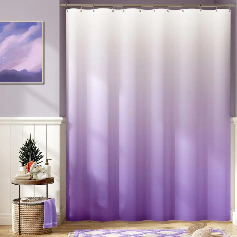 Smooth Gradient Tone Shower Curtain - Jinchan Home