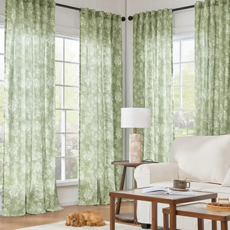 
                    
                      Artistic Botanical Floral Print Curtains - Jinchan Home
                    
                  