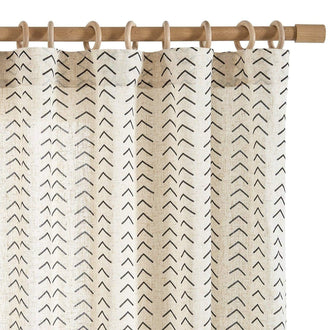 Herringbone Arrow Linen Curtains - Jinchan Home