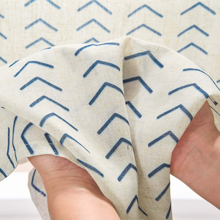 Boho Herringbone Kitchen Curtains - Jinchan Home
