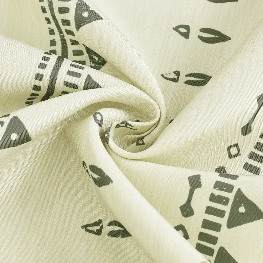 Tribal Geometric Striped Shower Curtain - Jinchan Home