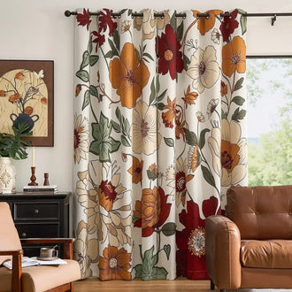 
                    
                      Hannah Floral Blackout Curtains - Jinchan Home
                    
                  