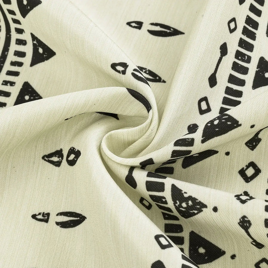 Tribal Geometric Striped Shower Curtain - Jinchan Home