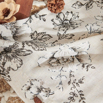 
                    
                      Floral Lined Linen Blend Curtains - Jinchan Home
                    
                  