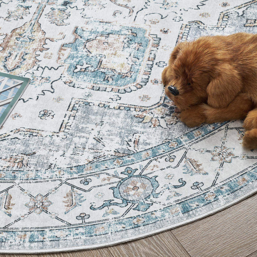 Vintage Persian Medallion Rug - Jinchan Home