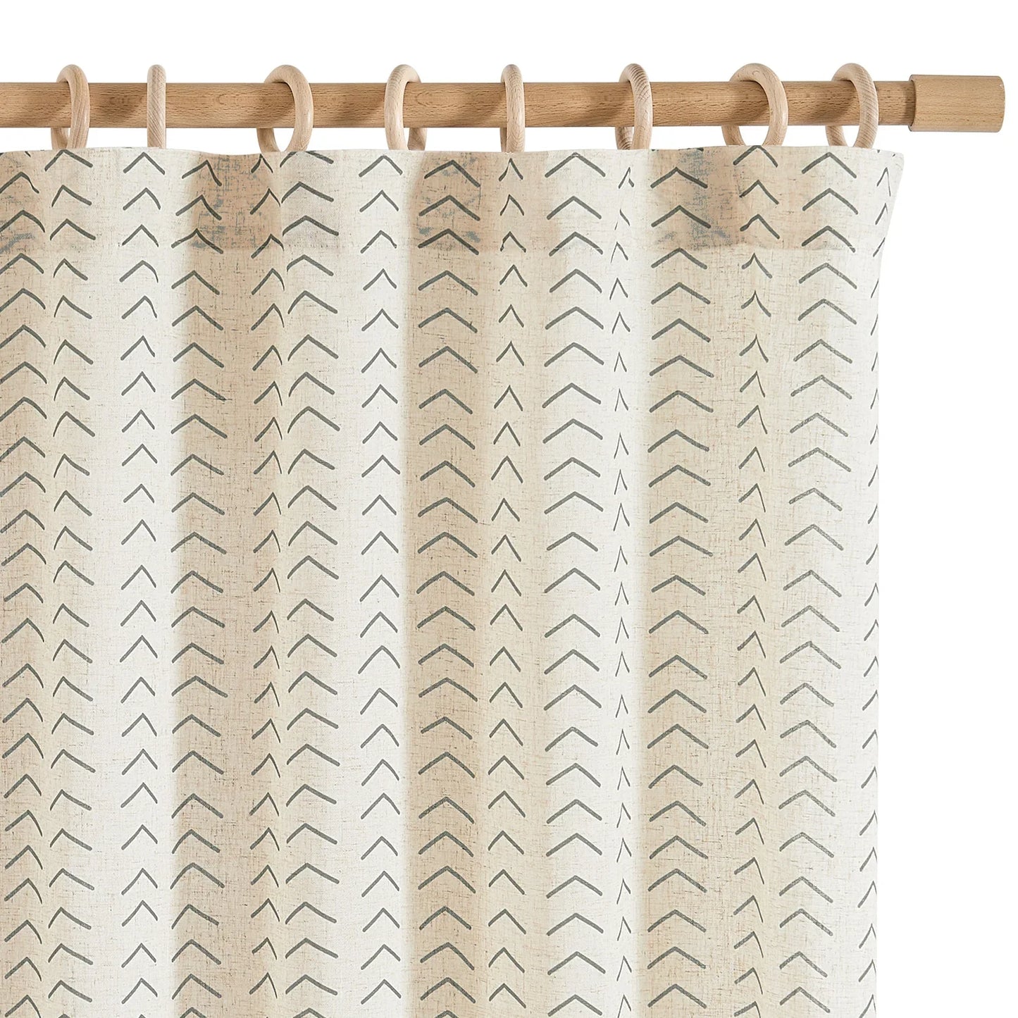 Herringbone Arrow Linen Curtains - Jinchan Home