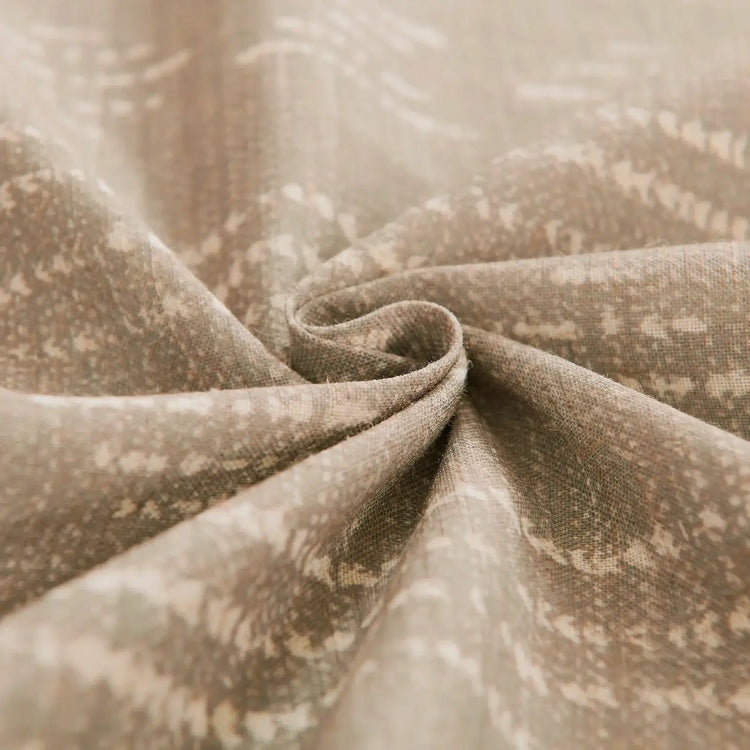 Dark Boho Stripe Linen Kitchen Curtains - Jinchan Home