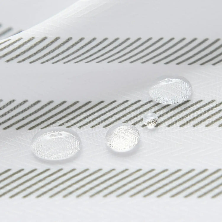 Diagonal Stripe Water-Repellent Shower Curtain - Jinchan Home