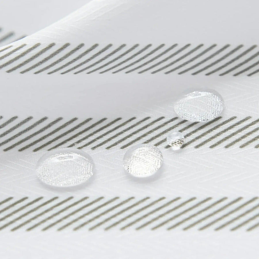 Diagonal Stripe Water-Repellent Shower Curtain - Jinchan Home