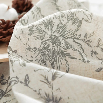 
                    
                      Floral Lined Linen Blend Curtains - Jinchan Home
                    
                  
