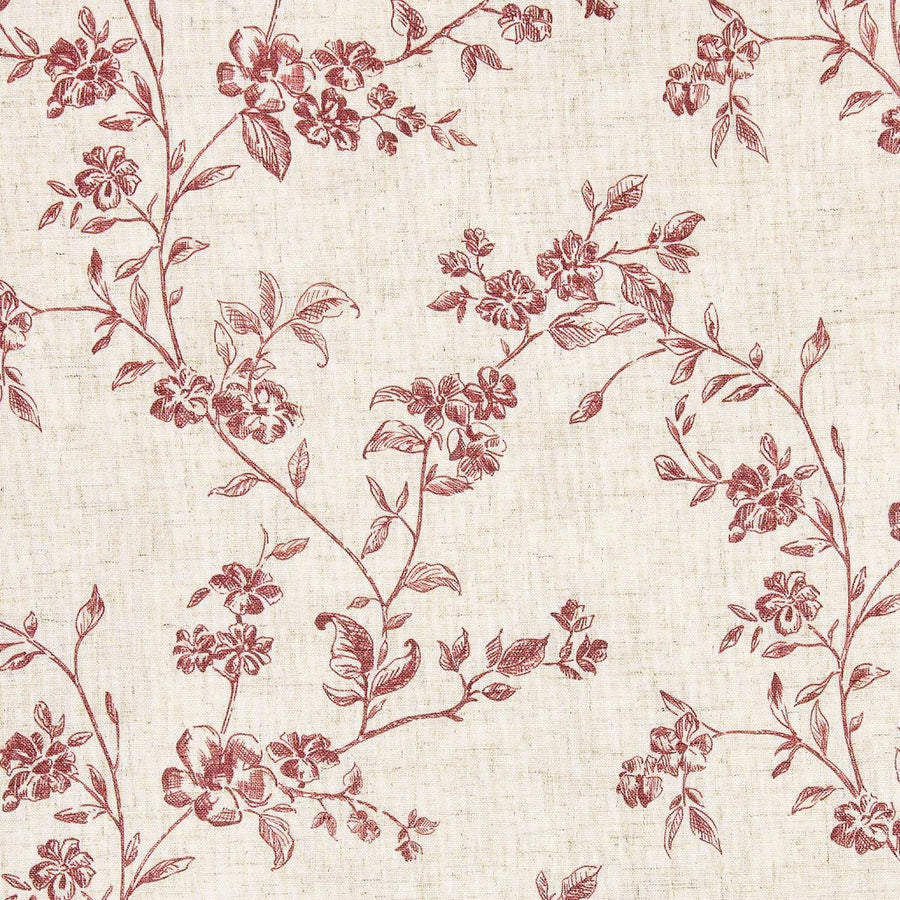 Bloom Vine Rod Pocket Kitchen Curtains - Jinchan Home
