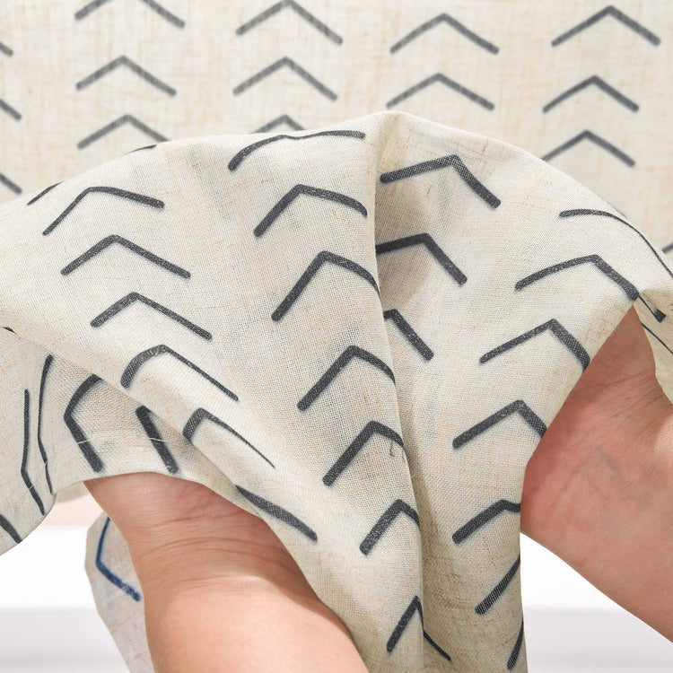 Boho Herringbone Kitchen Curtains - Jinchan Home