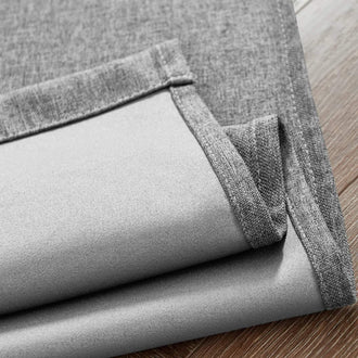 
                    
                      Solid Faux Linen Rod Pocket Kitchen Curtains - Jinchan Home
                    
                  