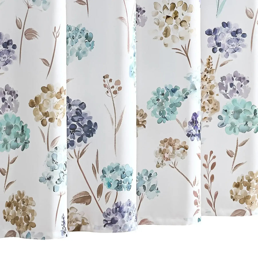 Vintage Hydrangea Floral Shower Curtain - Jinchan Home